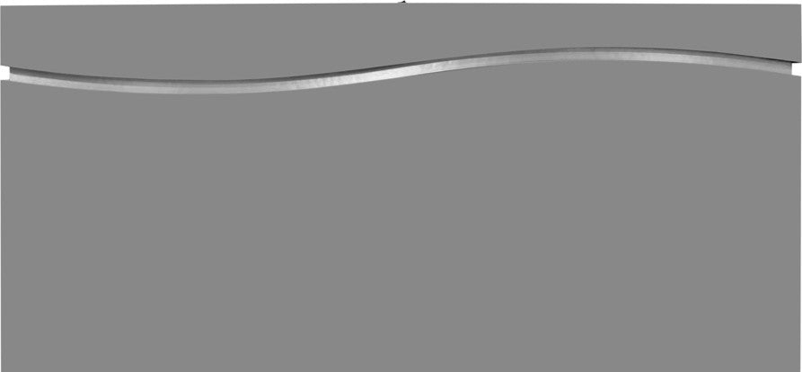 Leon Gray With Silver Base Platform Bed, Cal King