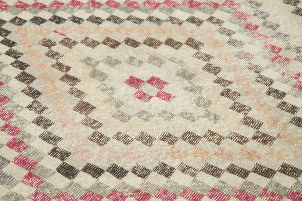 Rug N Carpet - Hand-knotted Anatolian 5' 5'' x 9' 8'' Distressed Vintage Rug