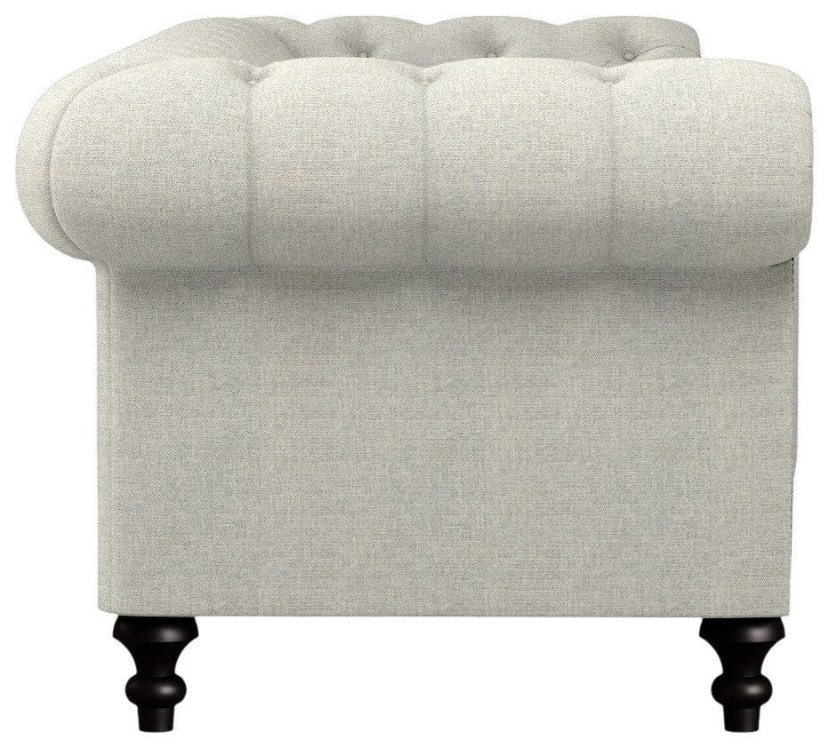 Nativa Interiors London 72" Sofa, Gray, Deep Plush Depth