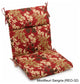 22"x45" Outdoor Squared Seat/Back Chair Cushion, Montfleuri Sangria