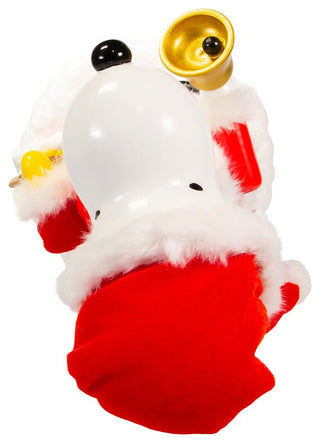 Kurt Adler 10" Battery-Operated Musical Santa Snoopy Nutcracker