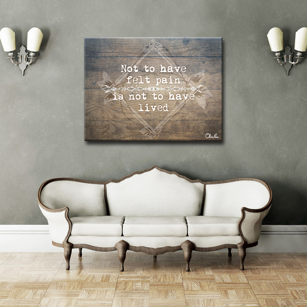 Ready2HangArt Wrapped Canvas Inspirational Wall Art, Live, 30"x40"