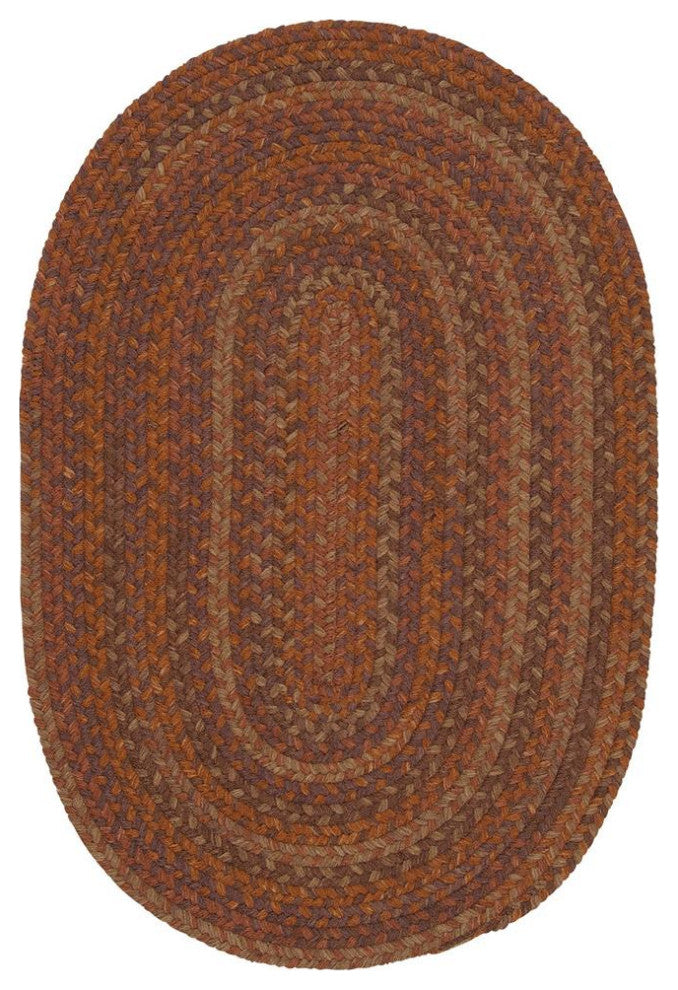 Colonial Mills Rug Rustica Audubon Russet Round, 3x3
