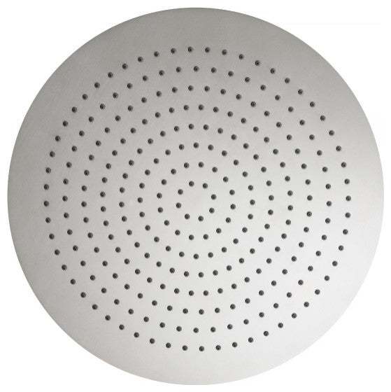 Isenberg HSB.12R - 12" Solid Brass Rain Showerhead - Round, Brushed Nickel
