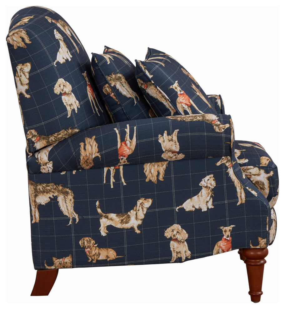 Happy Dog Pushback Recliner Manual Reclining Chair Includes
