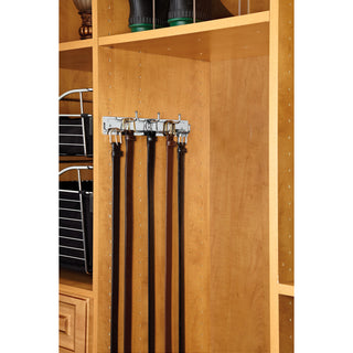 Static Belt Rack for Custom Closet Systems, Chrome