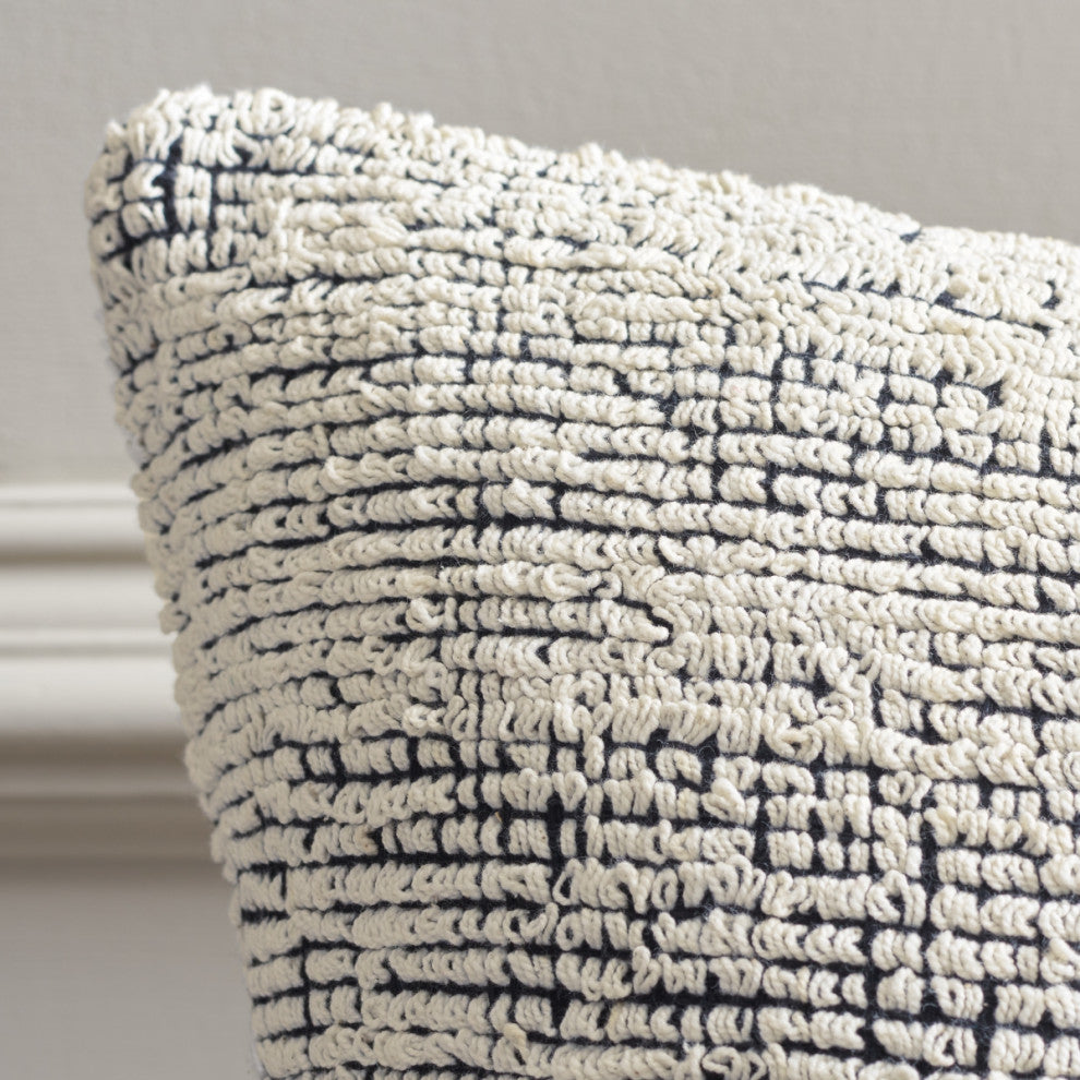 Safavieh Kailo Pillow, Cream/Black