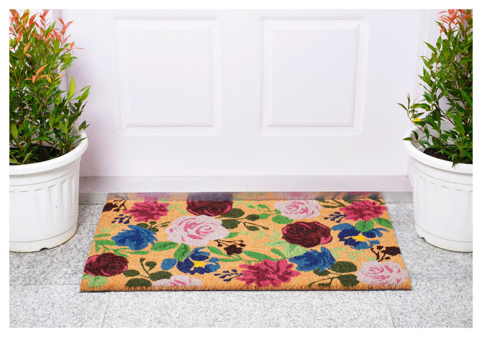 Calloway Mills Boho Flowers Doormat, 24" X 36"
