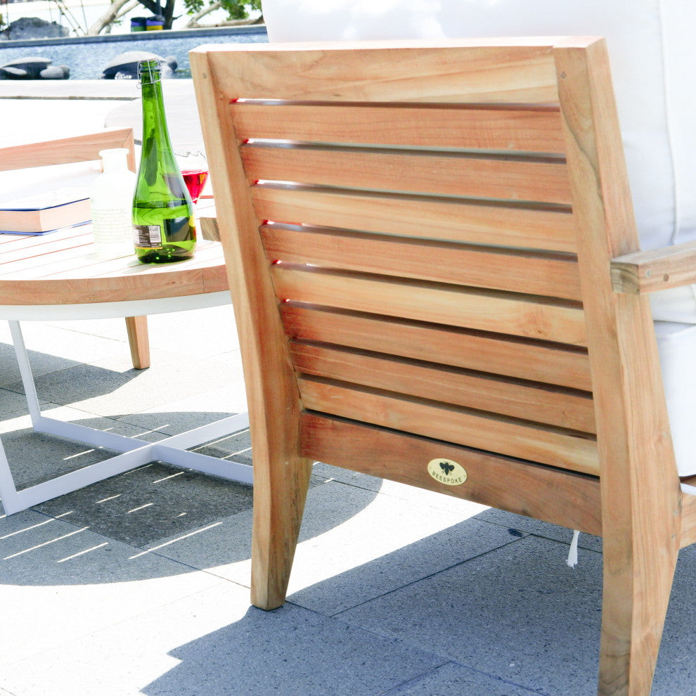 Catalina Dahlia Teak Outdoor Lounge Chair