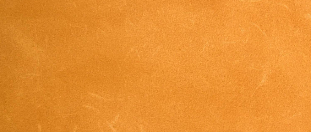 Cantor Left Arm Leather Sofa, Finish: Pumpernickel, Leather: Saffron