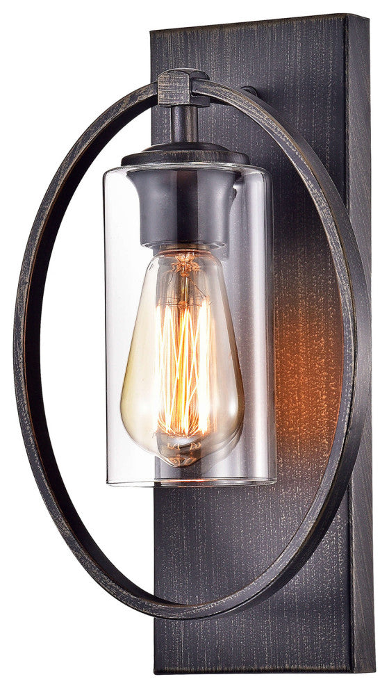 Astrid Wall Sconce with Clear Glass Shade