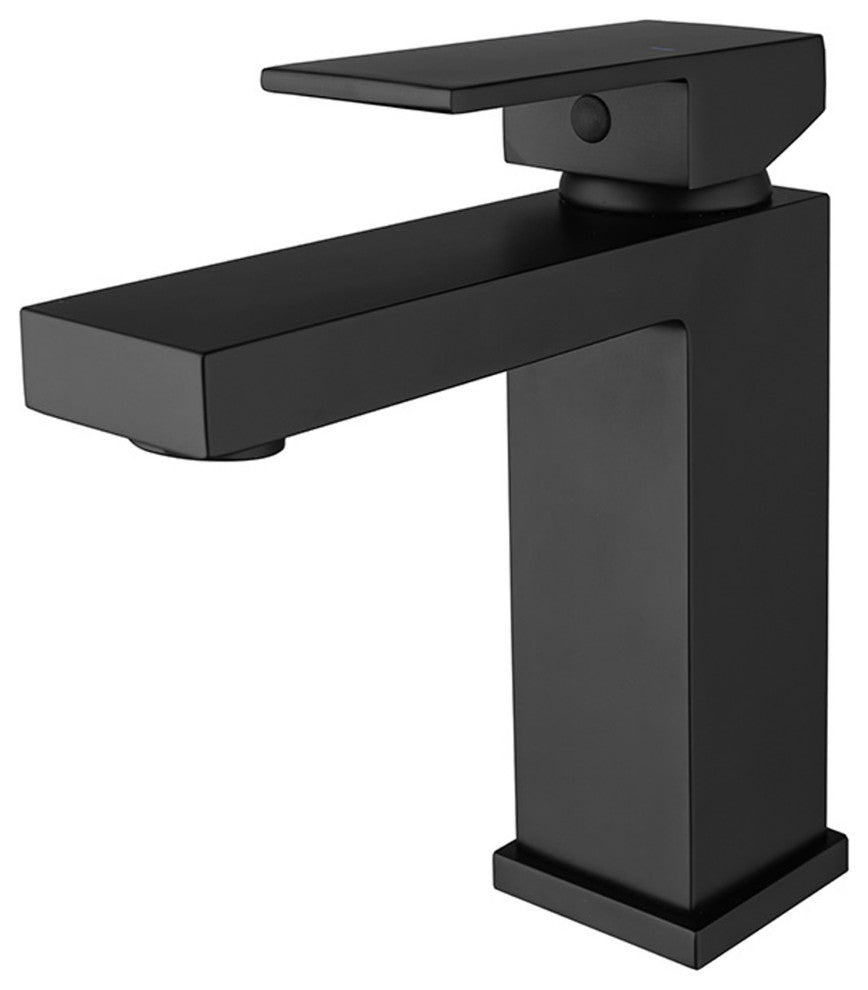 Alma Single Handle Basin Faucet with a pop up drain , Upc Certified, Black