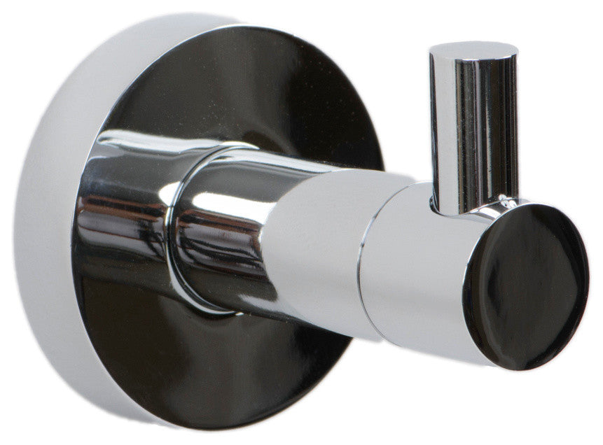 Italia Venezia Series set of 2 Polished Chrome Robe Hooks