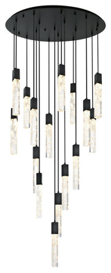 Home Living 36" Chandelier, Black
