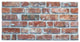 Faux Stone Bridge 3D Wall Panels, Red Brown, Sample 10x10"