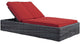Summon Double Outdoor Patio Sunbrella Chaise Red