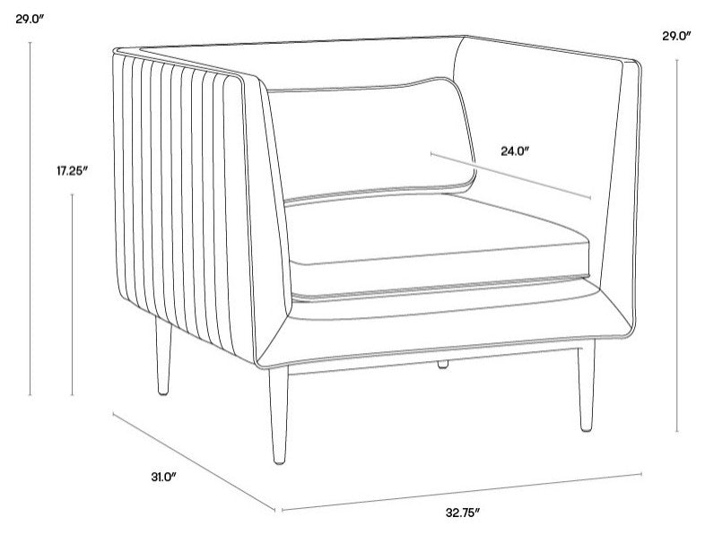 Batavia Armchair, Vintage Black