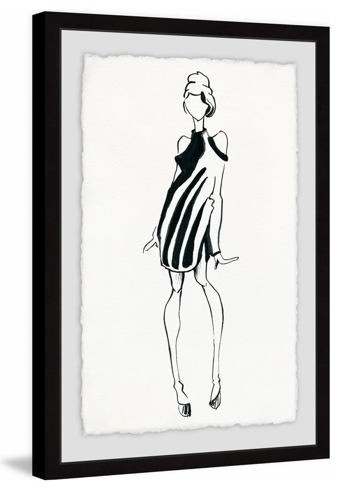 "A Night Out" Framed Painting Print, 16"x24"