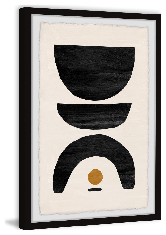 "Lonely Dot" Framed Painting Print, 30x45