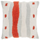 Mina Victory CN980 Throw Pillow, Orange, 18" x 18"