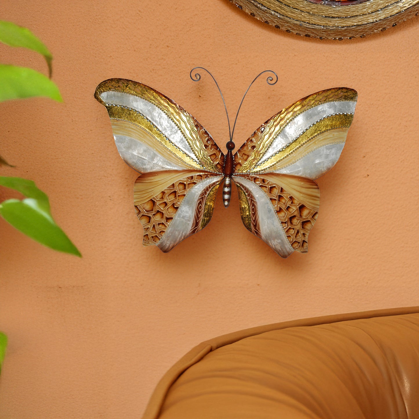 Wall Butterfly with Copper and Pearl