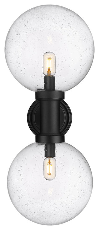 Laurent 2 Light Outdoor Wall Sconce Lighting, Black