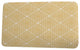 Upscale Getaway Dots and Dashes Geometric Print Bath Mat, Gold, 21"x34"