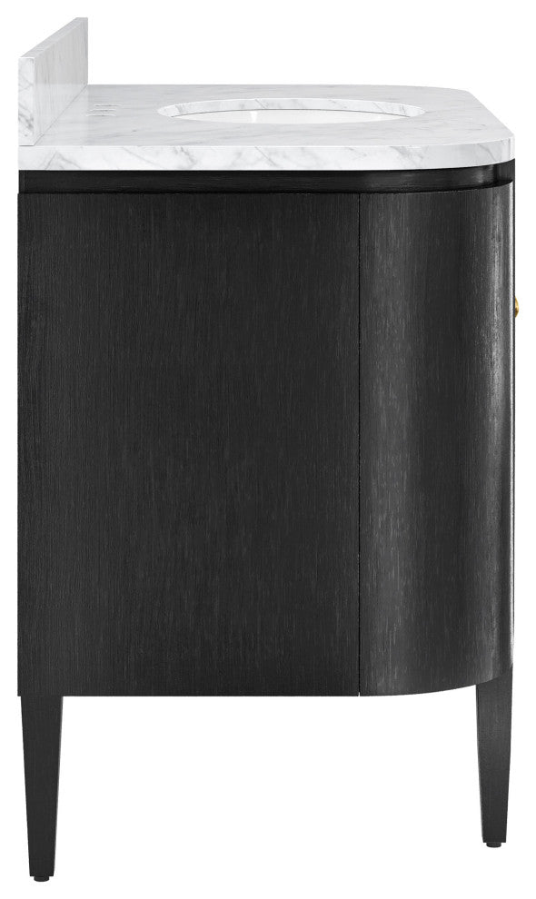 Briallen 48" Black Vanity with Oval Undermount Sink
