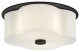 Hinkley Delaney Medium Flush Mount, Black