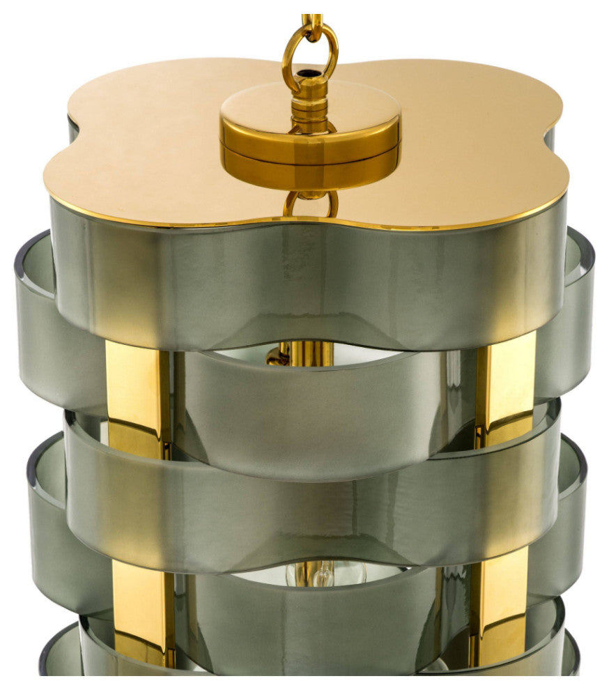 Green Glass Pendant Chandelier | Eichholtz Martinique