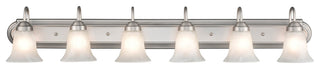 Millennium 4286-SN Six Light Vanity, Satin Nickel Finish