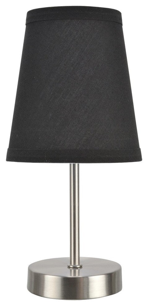 40085-3, 1-Pack Set, 1-Light Candlestick Table Lamp, Satin Nickel 10" High