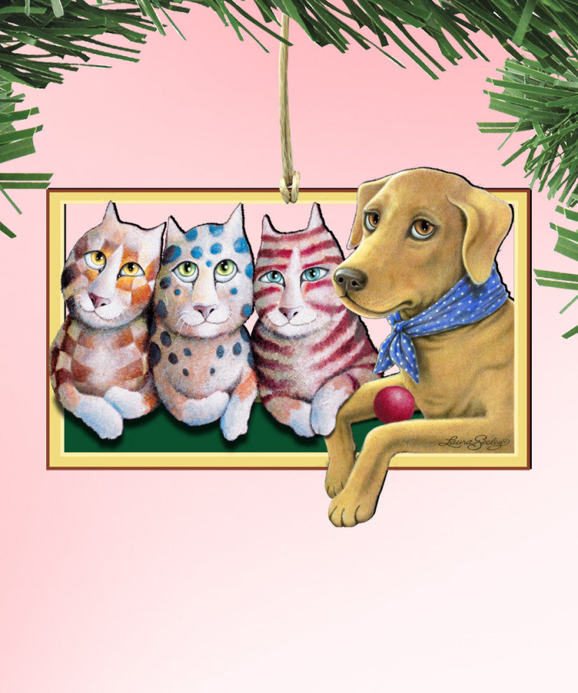 The Dog Wooden Ornament