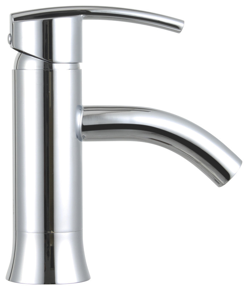 Waverly 7" Single Hole Bathroom Sink Faucet, Polished Chrome