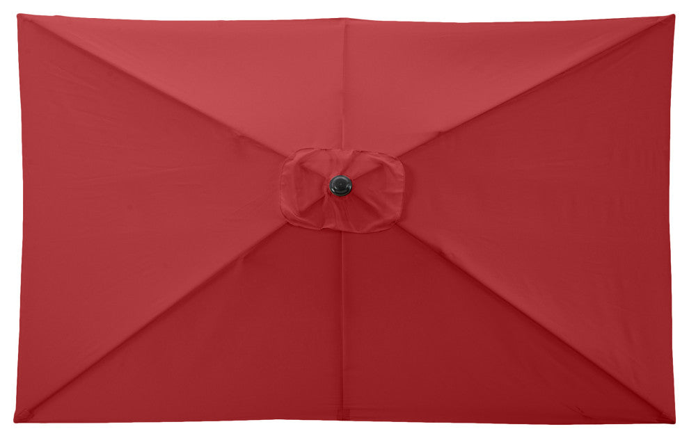 Pure Garden 10' Rectangular Patio Umbrella, Red