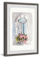 "Window Box Pink" Framed Painting Print, 16"x24"
