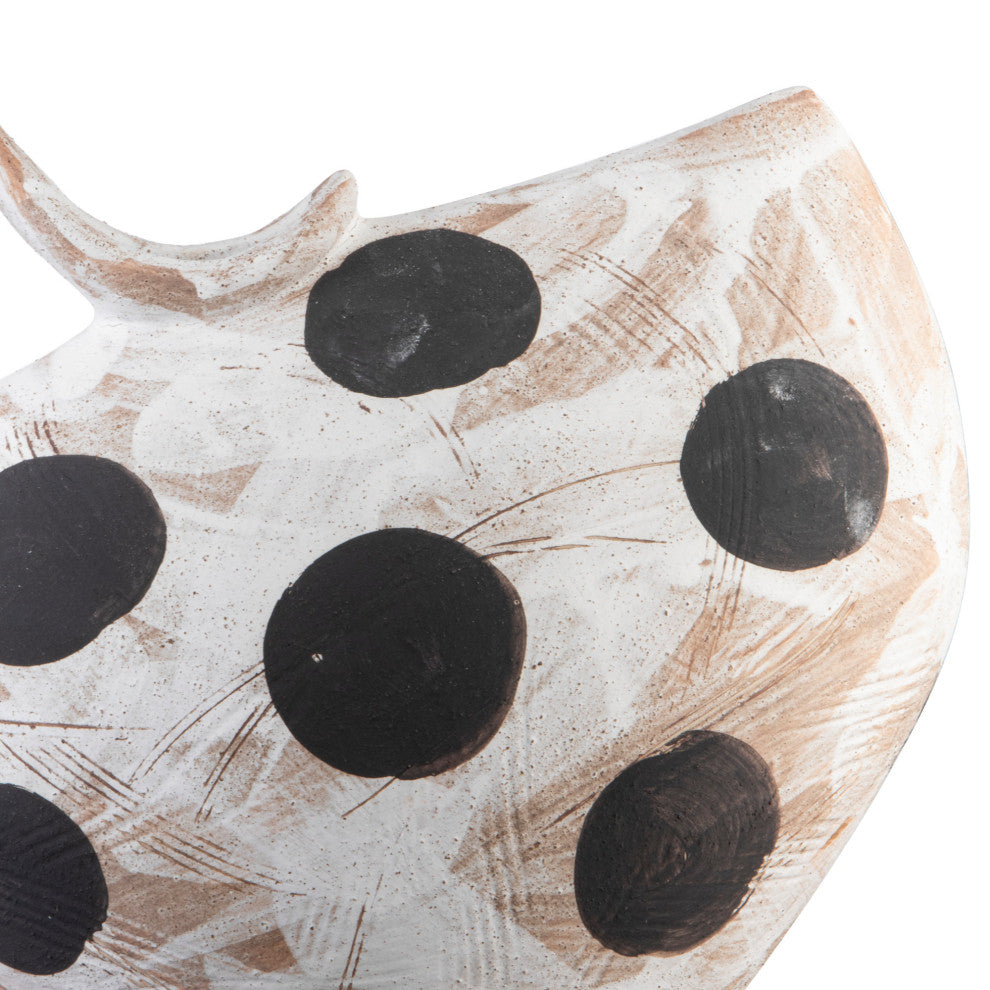 Dots Small White and Black Bowl