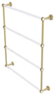 Pacific Beach 4 Tier 30" Ladder Towel Bar with Dotted Accents, Satin Brass