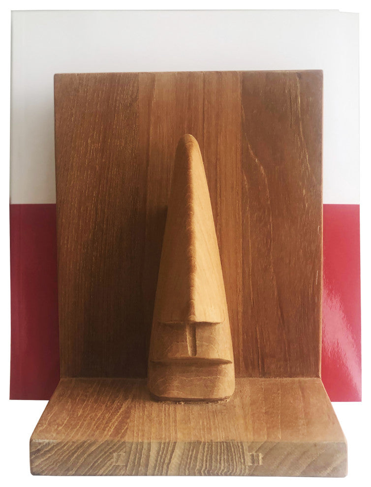 Teak Bookends