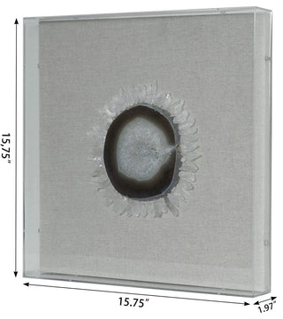 Quartz Sun Flower Shadow Box Wall DÃ©cor
