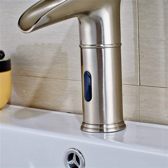 BathSelect Ariana Deck Mount LED Bathroom Motion Sensor Faucet