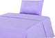 Tache 3-Piece Bed Sheet Set Purple Flat Sheet, Twin