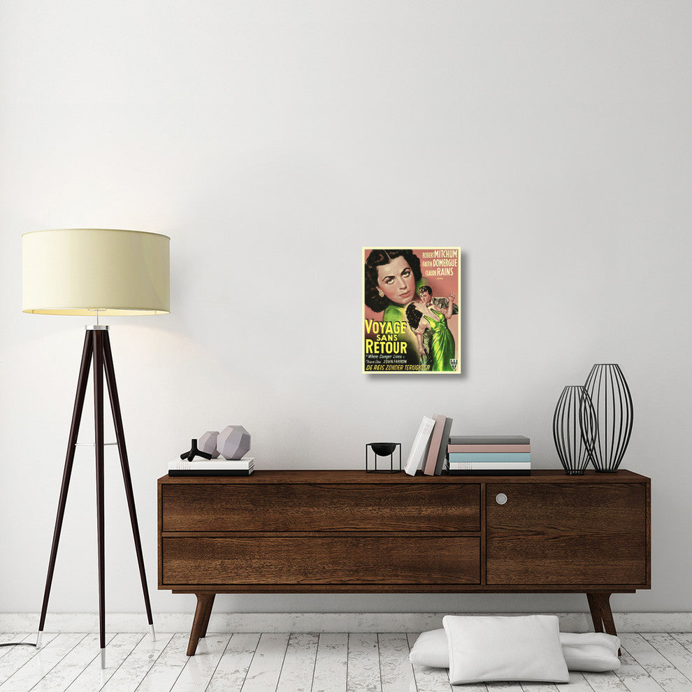 "French - Where Danger Lives" Canvas Giclee by Hollywood Photo Archive, 17"x22"