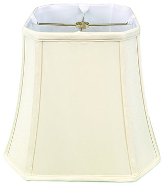 Royal Designs Square Cut Corner Bell Lamp Shade, Eggshell, 7.5"x12"x10.25", Sing