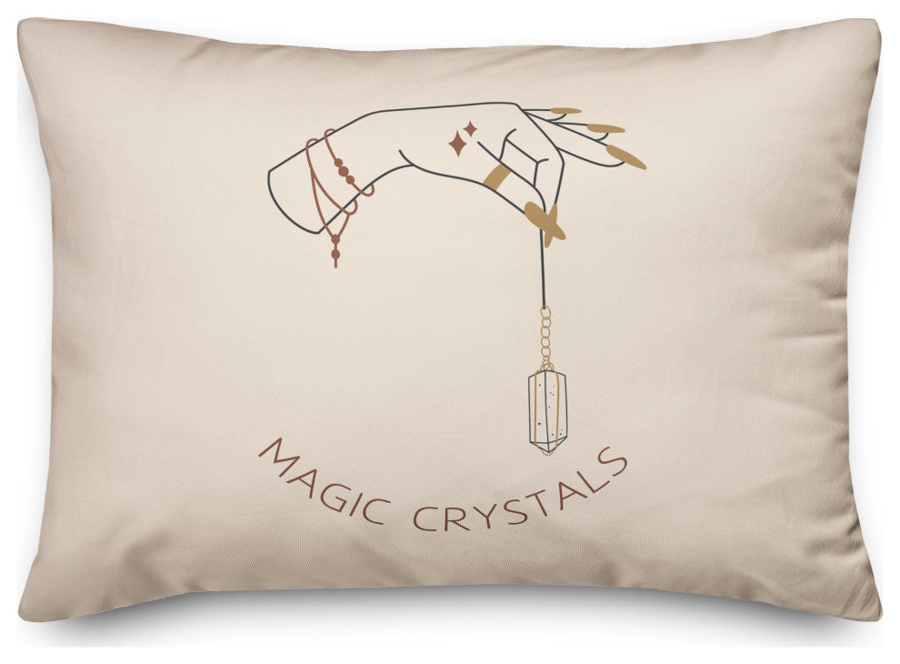Magic Crystals Hand 1 14"x20" Spun Poly Pillow