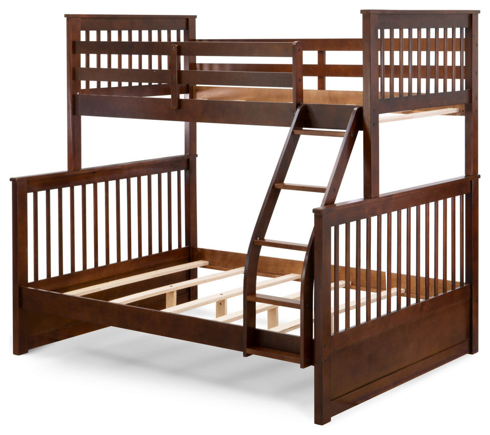 Odessa Twin & Full Bunk Bed In Phillip Walnut Finish