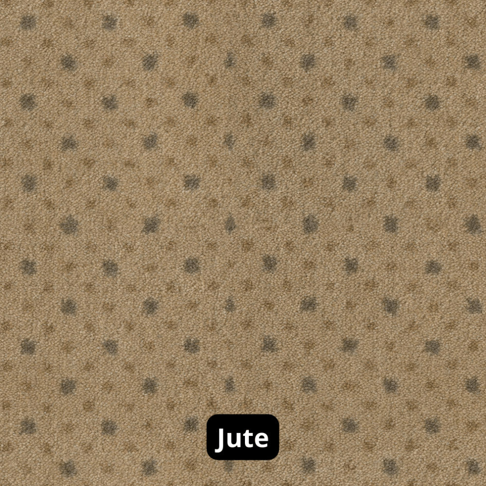 Dot Design 3/8" Thick Indoor Area Rug Carpet, Jute, 8x10