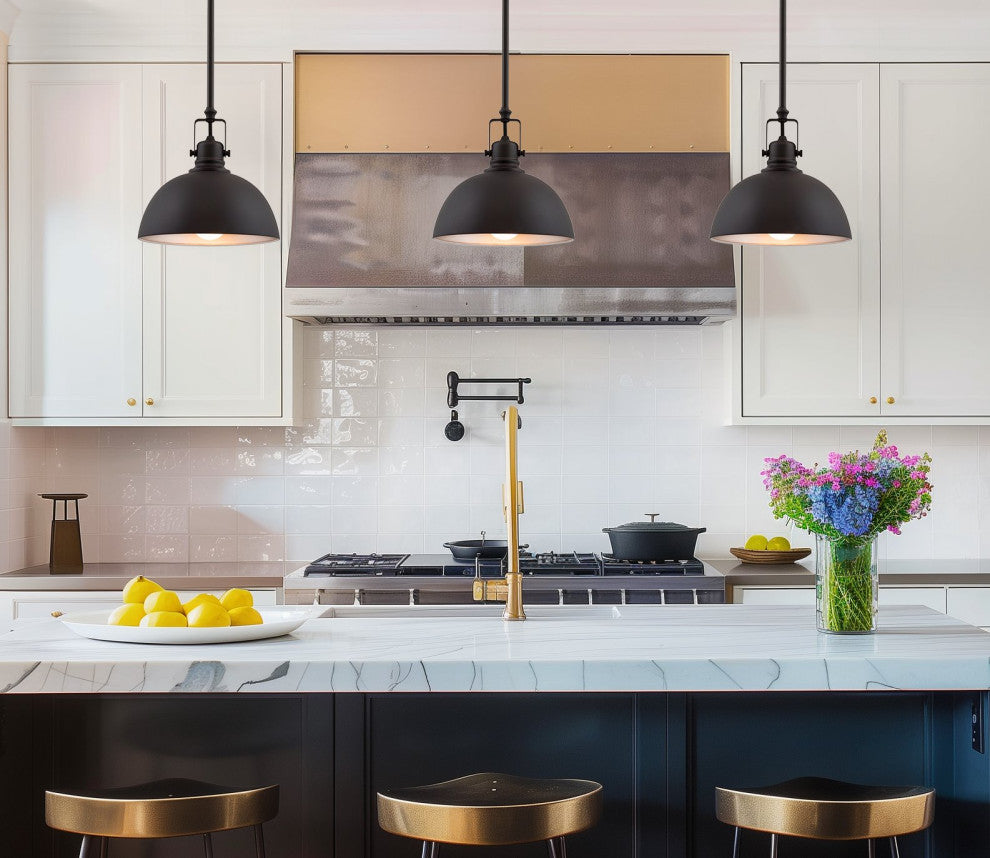 Kira Home Belle 9" Pendant Light, Adjustable Length, Shade Swivel Joint