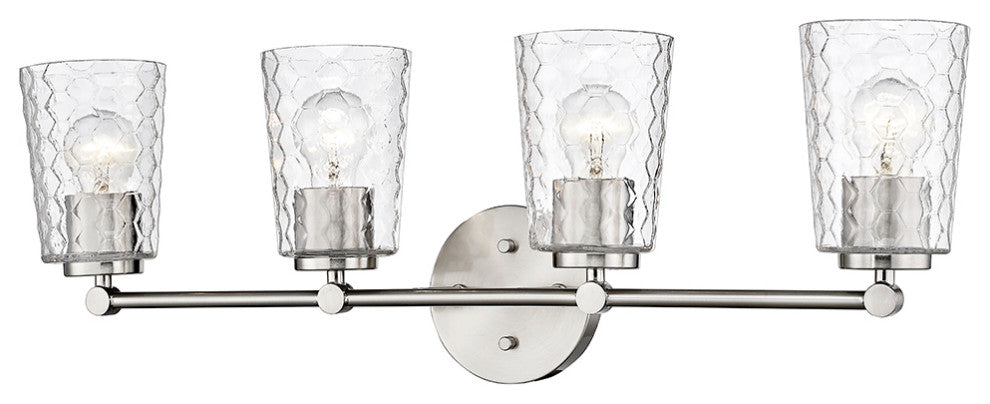 Ashli 4 Light 28" Brushed Nickel Vanity Light