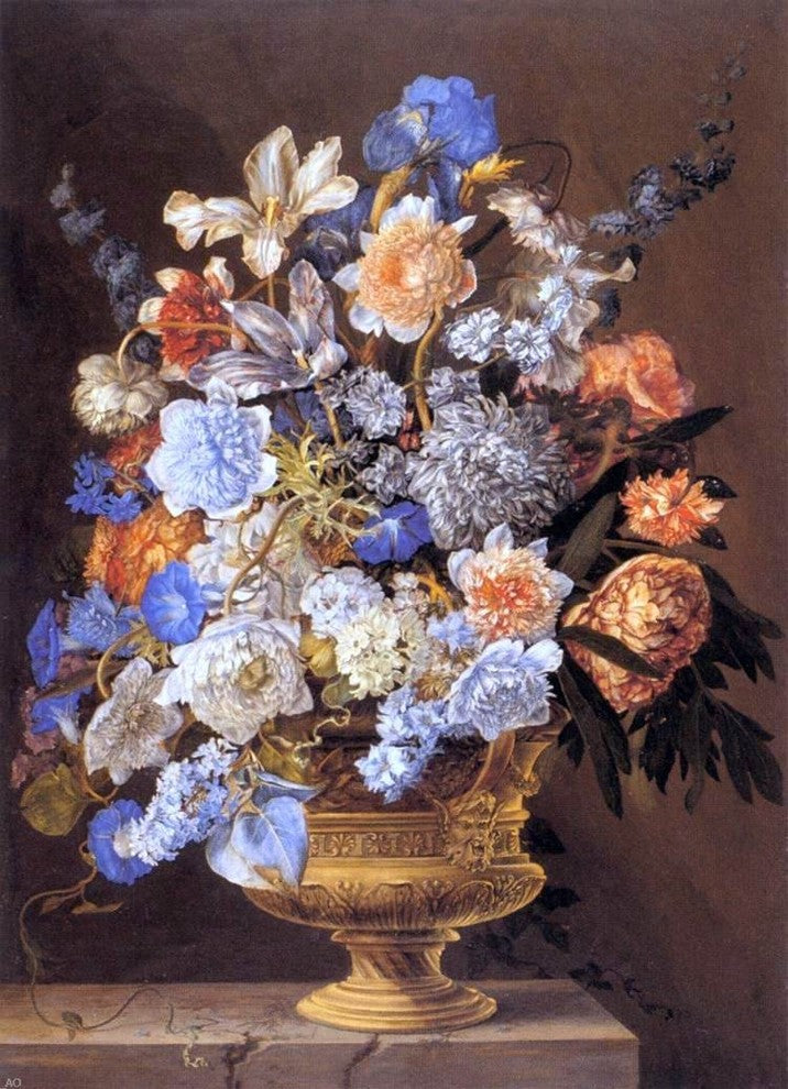 II Jacques Bailly Bouquet of Flowers, Gallery Wrapped Canvas Print, 18"x27"